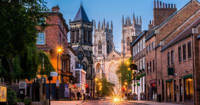 York - the evening streets of Yorkshire