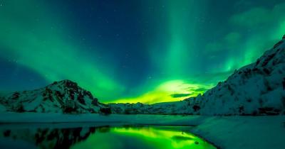 Iceland - Northern Lights at night