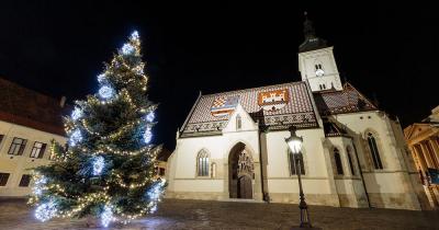 Weihnachtsmarkt Zagreb - St. Markus Kirche
