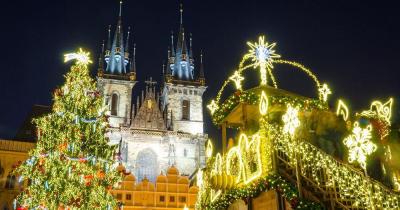 Prager Weihnachtsmarkt - Weihnachtsmarkt am Abend