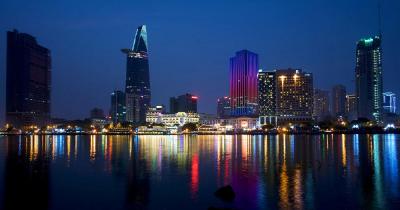 Ho-Chi-Minh-Stadt - Skyline am Abend