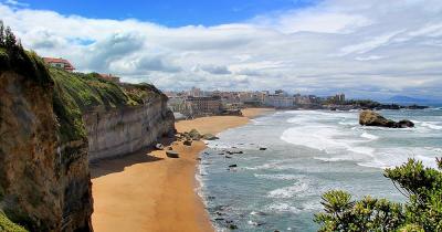 Biarritz - Felsen am Strand