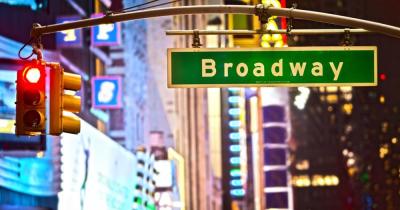 Broadway-Shows - Straßenschild