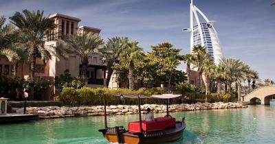 Madinat Jumeirah - Kanal mit Burj al arab