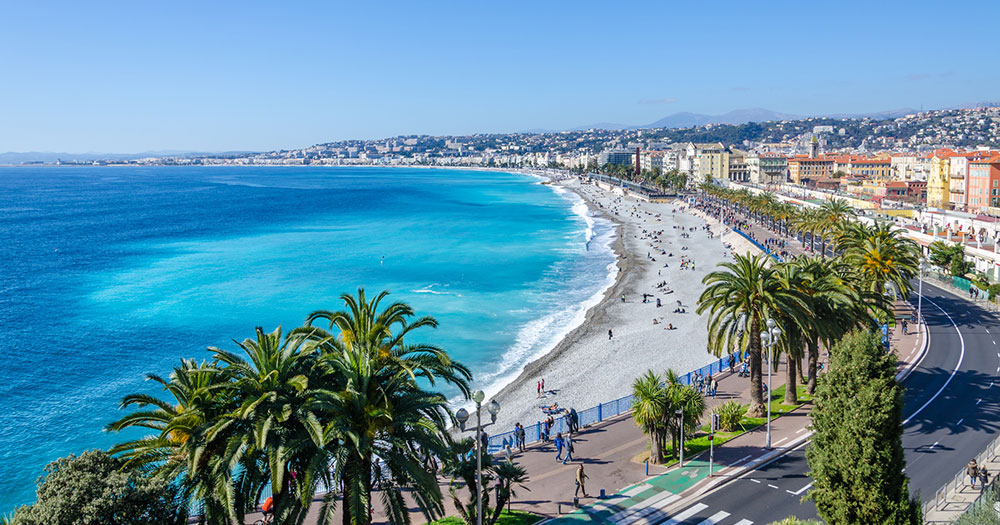 Nizza - Das blaue Meer vor Nizza