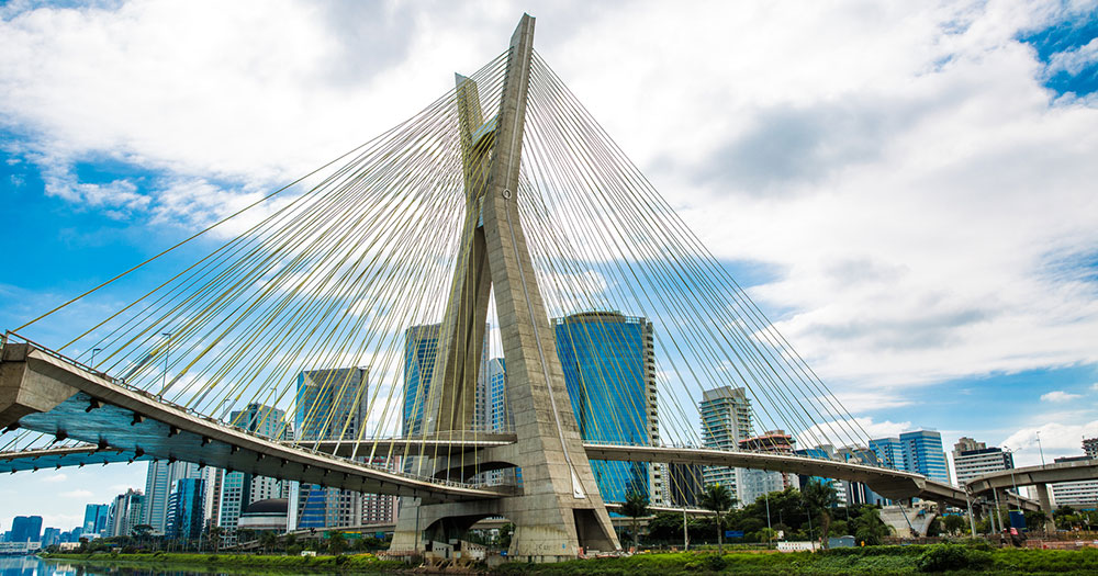 Sao Paulo - Estaiada Brücke in Sao Paulo