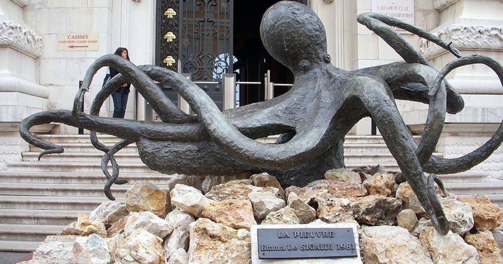 Ozeanographisches Museum von Monaco - Oktopus Skulptur