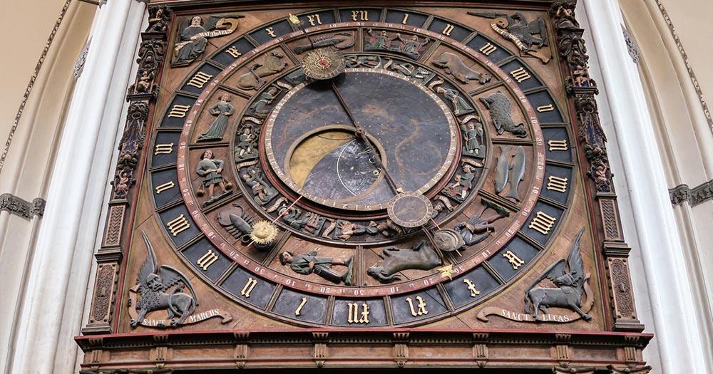 Marienkirche Rostock / Astronomische Uhr 