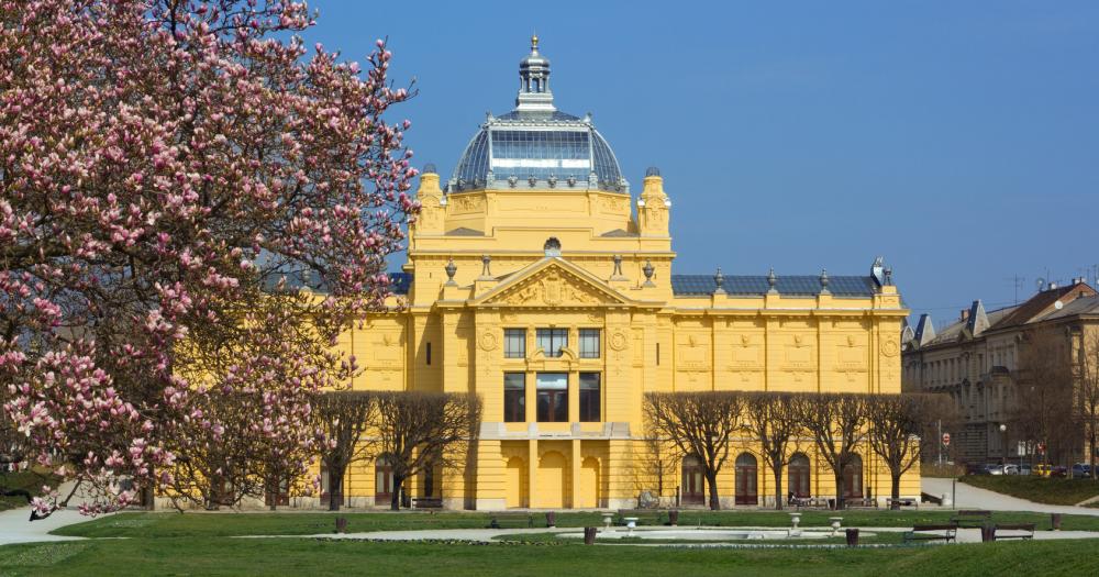 Zagreb - Blick aud den Kunstpavillon
