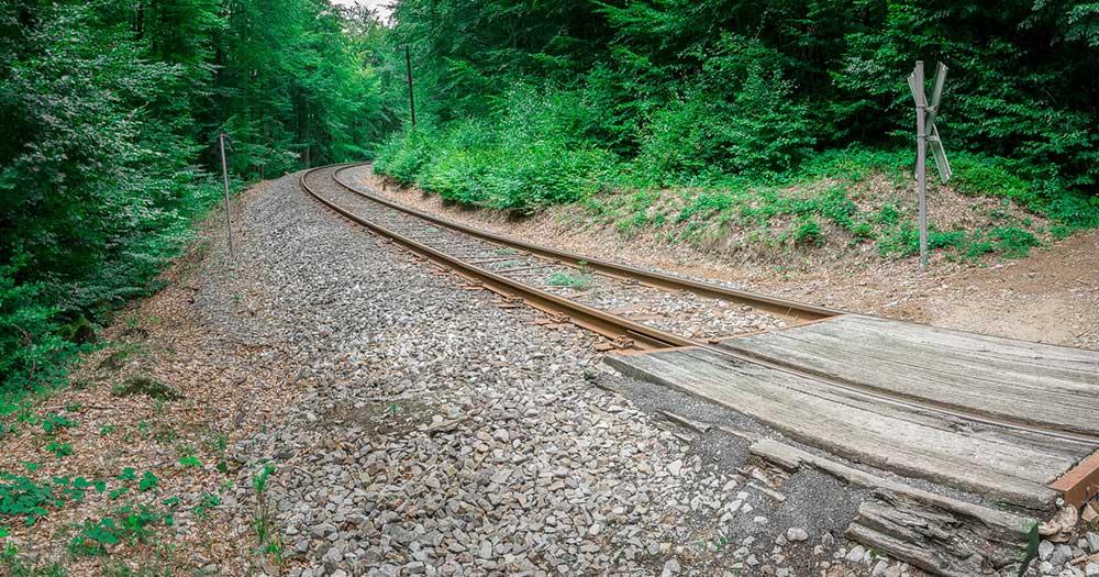 Spiegelau /  Bahnstrecke im bayerischen Wald