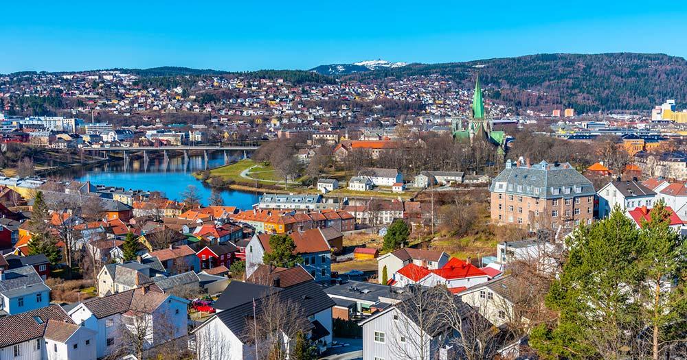 Trondheim / Luftaufnahme von Trondheim
