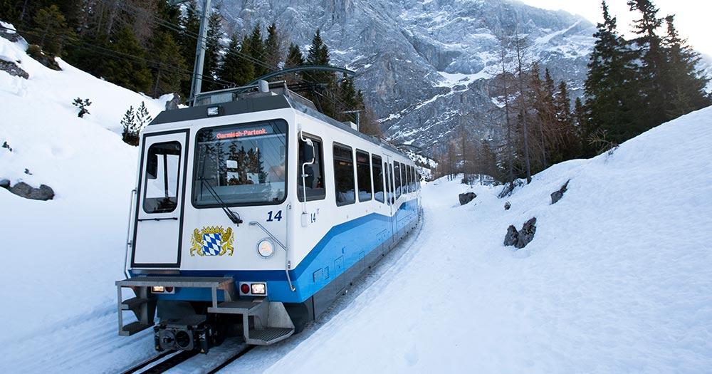 Garmisch-Patenkirchen - Die Zahnradbahn im Winter