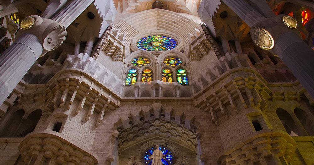 La Sagrada Familia / La Sagrada Familia von Innen