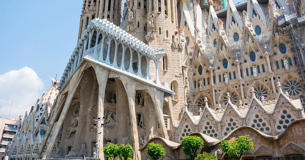 La Sagrada Familia / Nahaufnahme der La Sagrada Familia