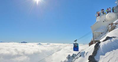 Ski Arlberg - Fahrt mit der Gondel auf den Valluga