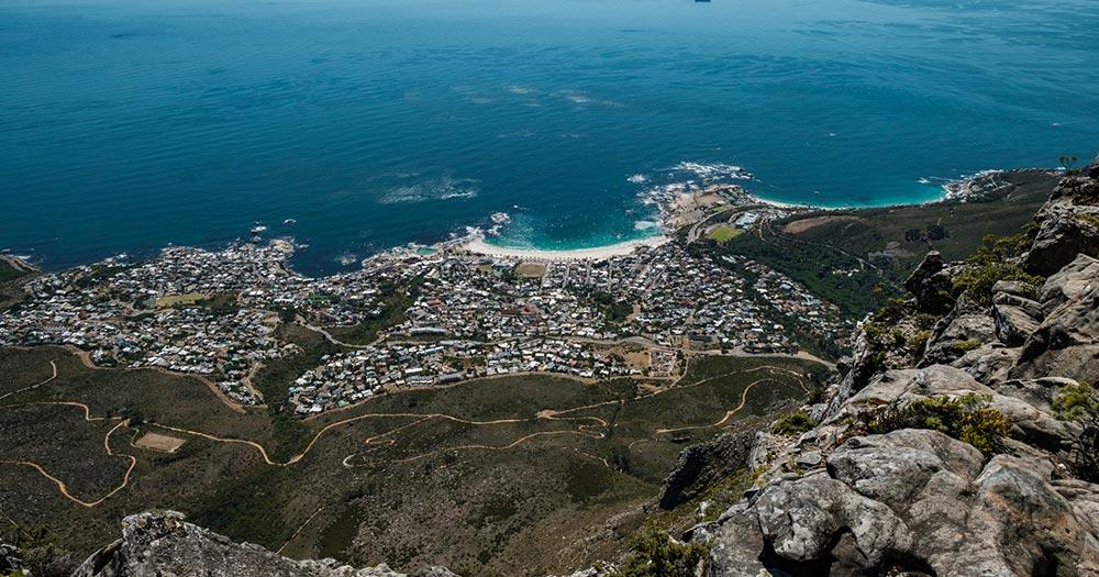 Tafelberg Nationalpark - Blick auf das Meer vom Tafelberg Nationalpark