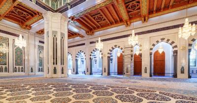 Große Sultan-Qabus-Moschee - der Gebetssaal der Moschee