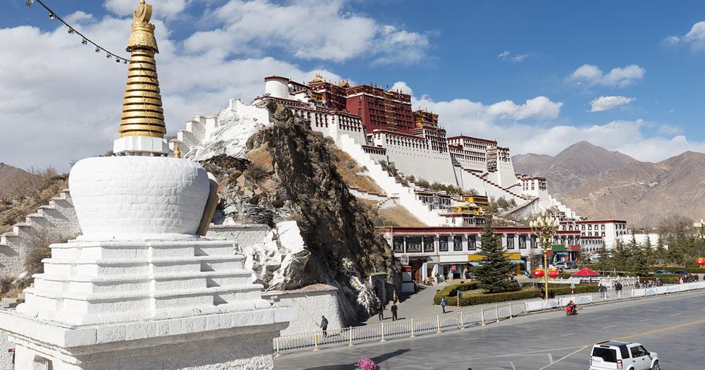 Lhasa  - Potala palace in Tibet, Lhasa
