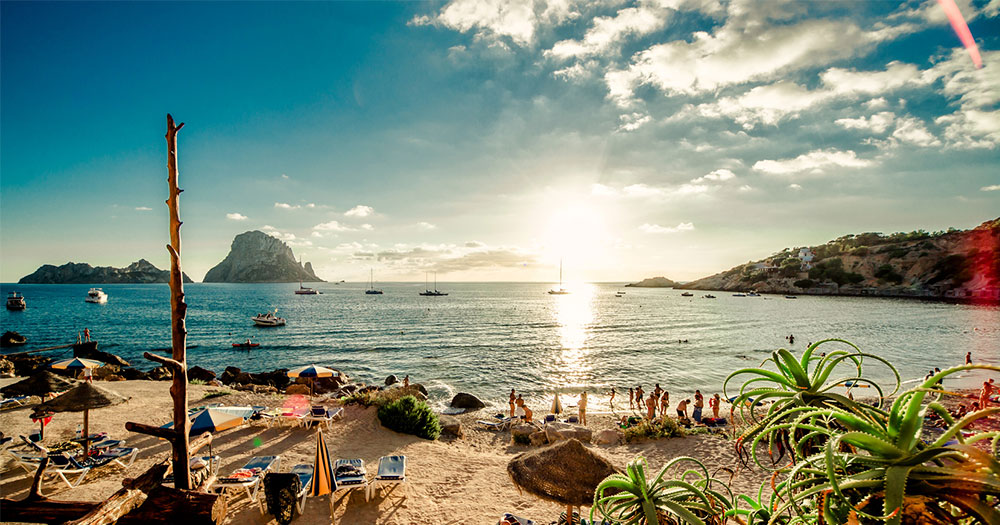 Ibiza - Blick vom wunderschönen Strand