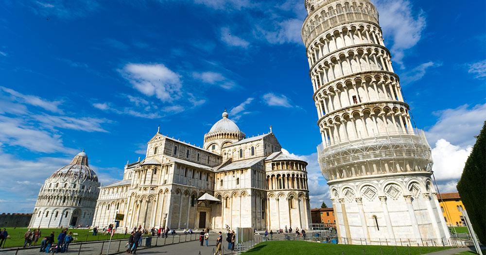 Der schiefe Turm von Pisa - Der schiefe Turm von Pisa, das Baptisterium und die Kathedrale