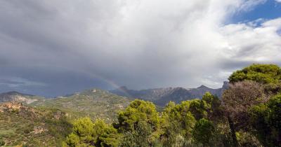 Puig Major auf Mallorca - Regenwolken