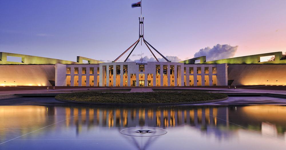 Canberra / Das Parlament von Canberra
