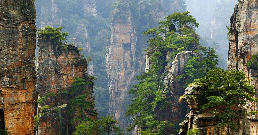 Hunan - Limestone Kliff in Zhangjiajie
