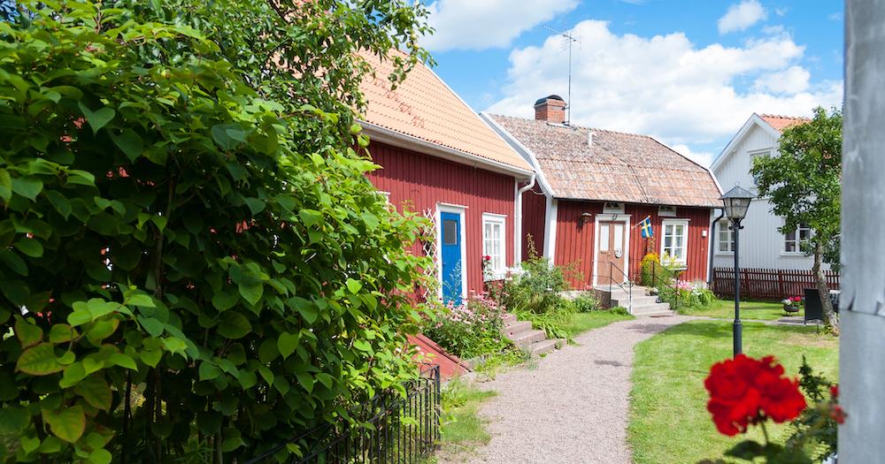 Småland - Typische Holzhäuser in Schweden