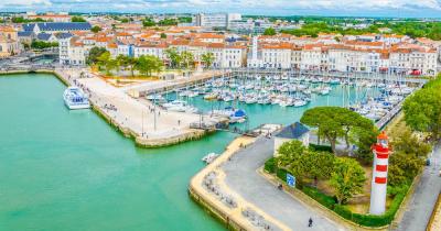 La Rochelle - Hafen von La Rochelle mit Leuchtturm