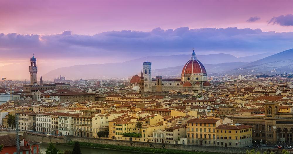 Florenz - sommerlicher Blick auf die Stadt