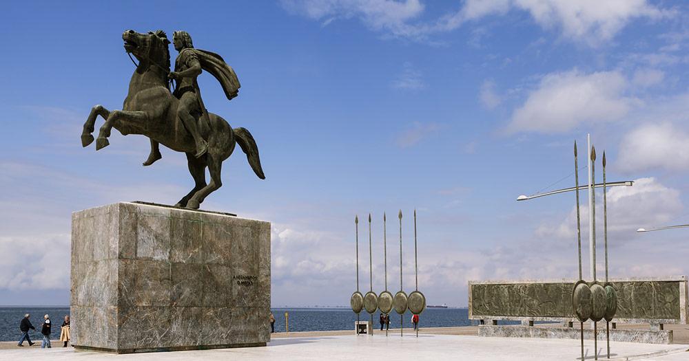 Thessaloniki - Statue von Alexander der Große
