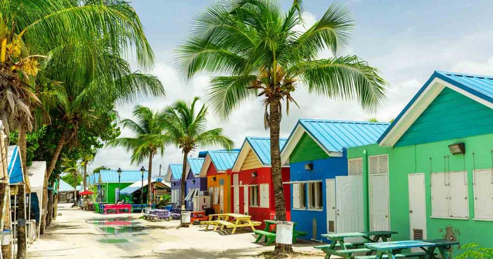 Barbados - farbige Häuser