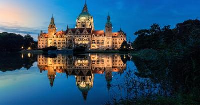 Hannover - Rathaus bei Nacht
