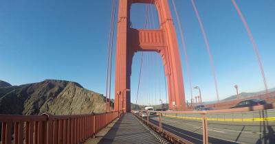 Golden Gate Bridge - auf der Brücke