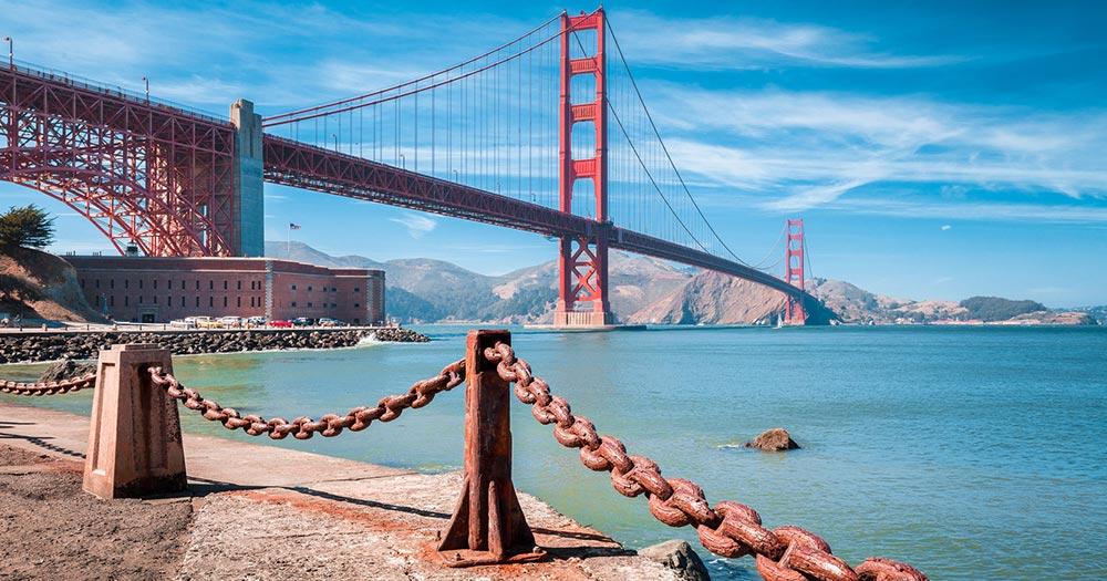 Golden Gate Bridge - Fort Point mit Brücke