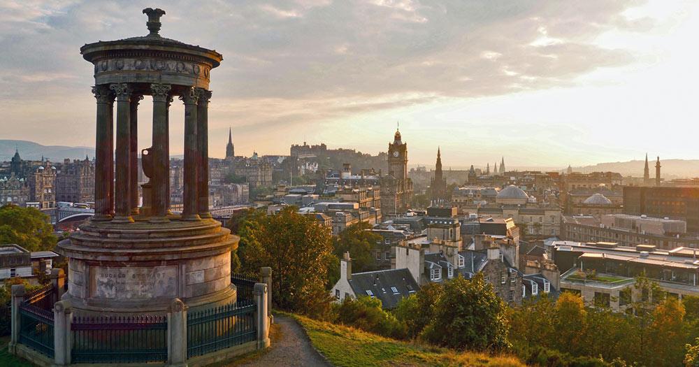 Edinburgh Castle - Blick auf die Stadt
