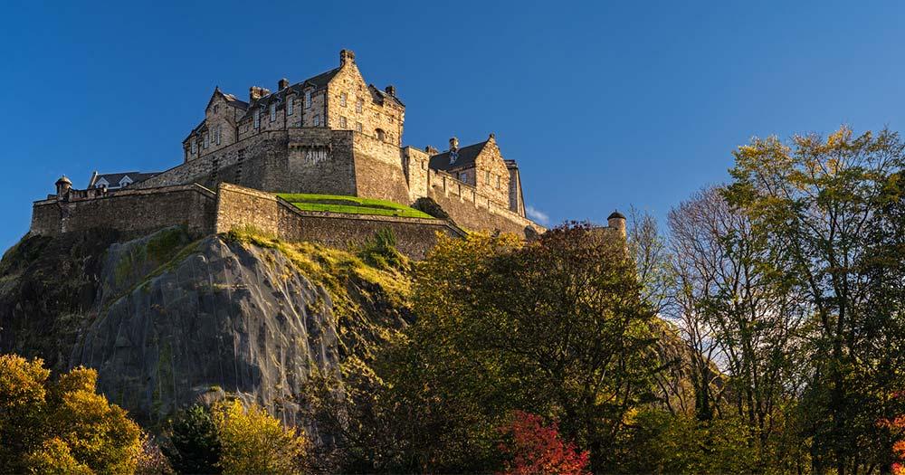 Edinburgh Castle - Blick von Unten