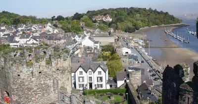 Conwy Castle - Blick auf den Ort