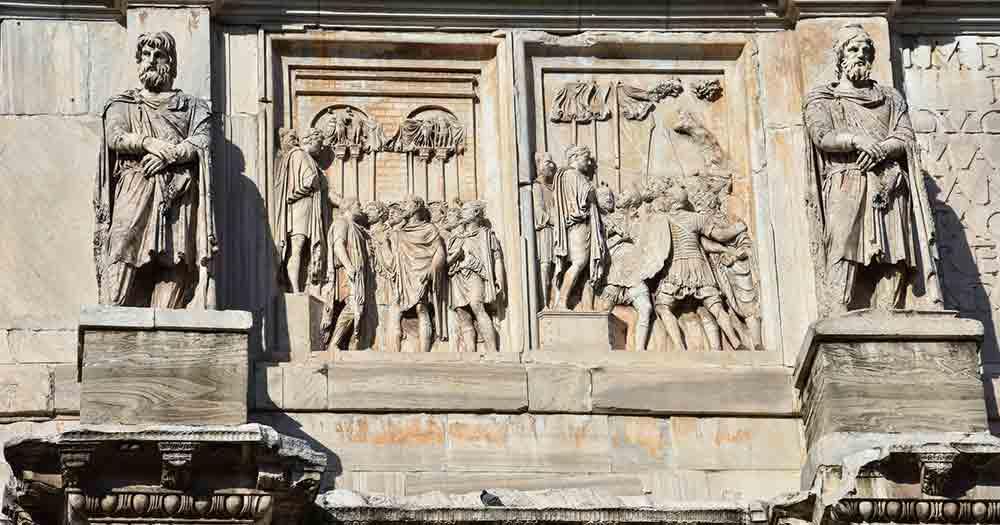Palatin - Relief am Bongen von Constantin