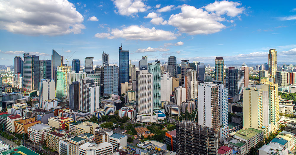 Manila - Die Skyline von Manila