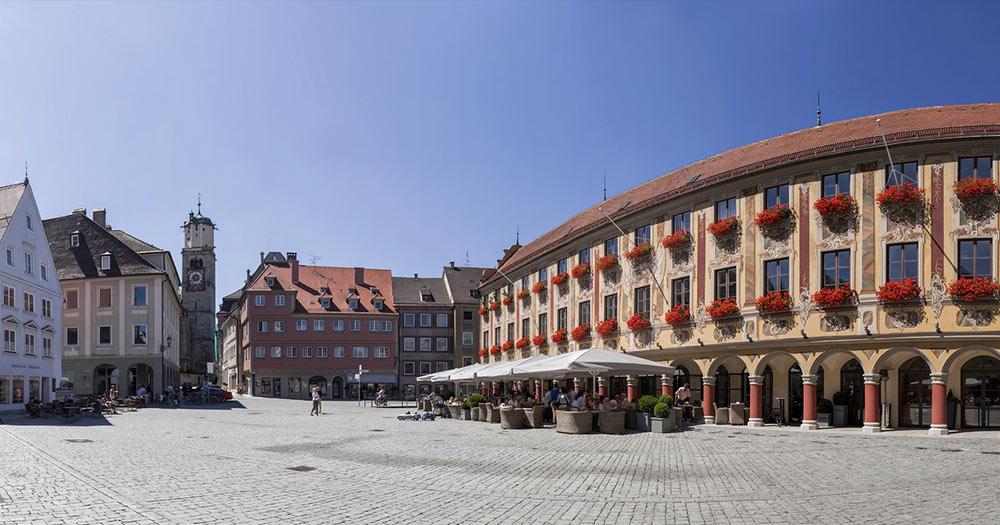 Memmingen - Panorama des Marktplatzes