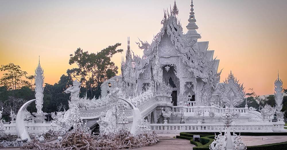 Chiang Mai - Wat Rong Khun die weißen Tempel
