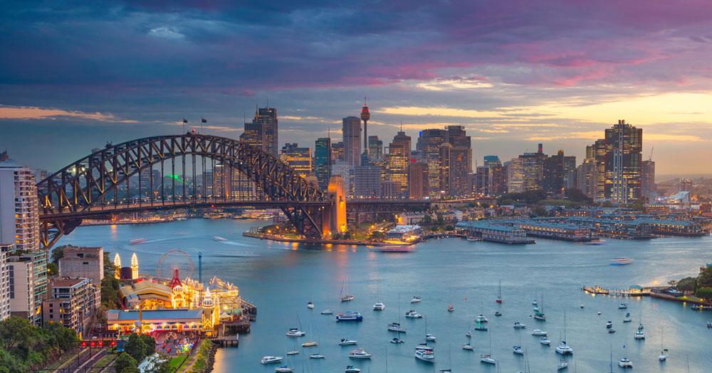 Sydney Harbour Bridge - Brücke mit Bucht
