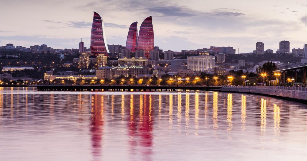 Baku - Blick auf die Skyline